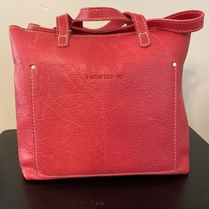 Portland Leather Goods Medium Crossbody Tote in Sugar
